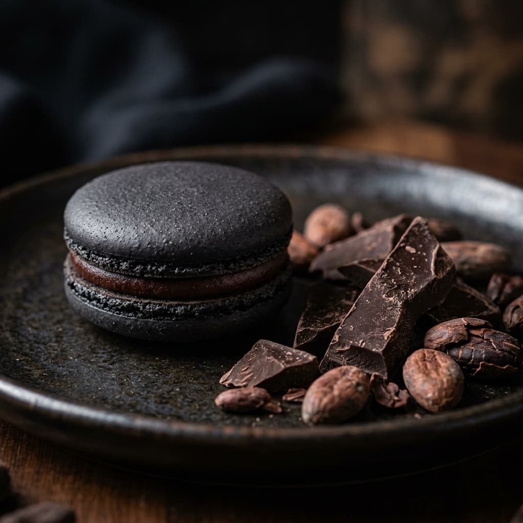 Dark Chocolate Macaron