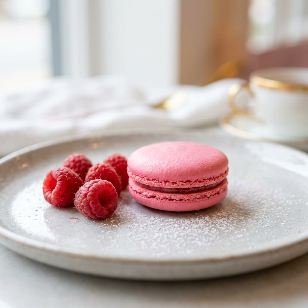 Raspberry Macaron